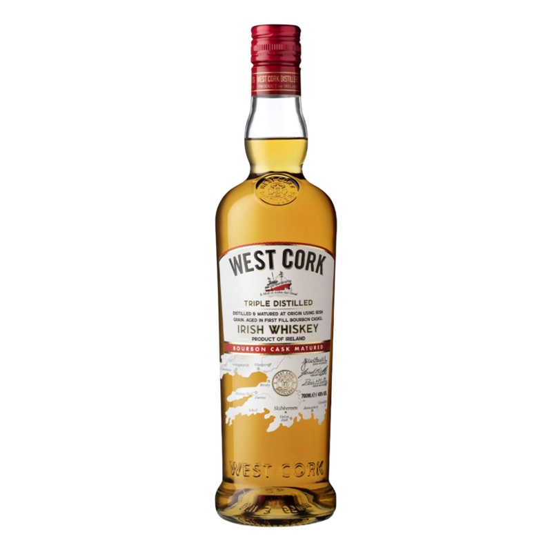 West Cork Bourbon Cask Matured Irish Whiskey 750ml 700ml