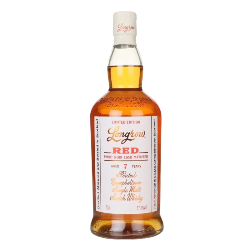 Longrow Red 7 Year Peated Pinot Noir Cask 114.2 Matured Proof Scotch Springbank Distillery Whisky 700ml 700ml
