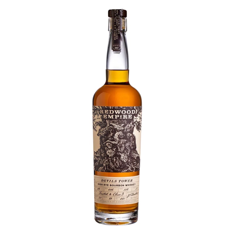 Redwood Empire Devil’s Tower High Rye Bourbon Whiskey 750ml 750ml