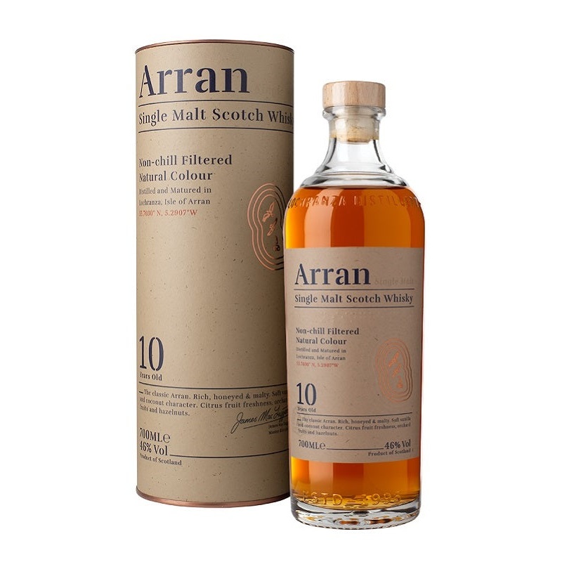 Arran 10 year old Single Malt 750ml