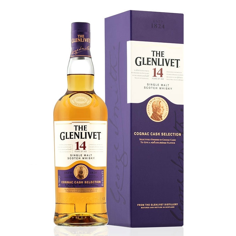 The Glenlivet 14 Year Cognac Cask Selection Scotch 750ml