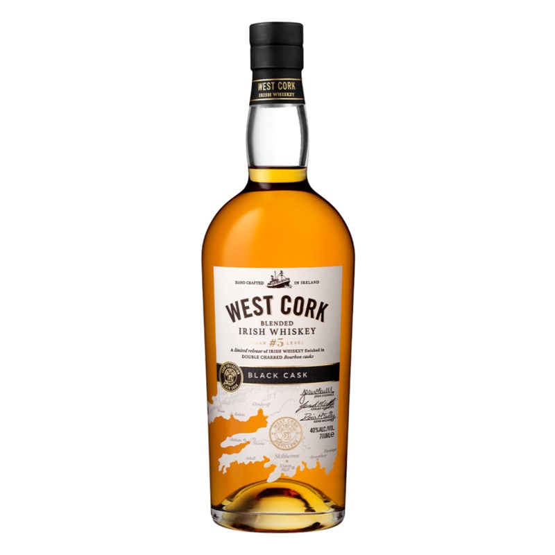 West Cork Black Cask Finished Irish Whiskey 750ml 700ml