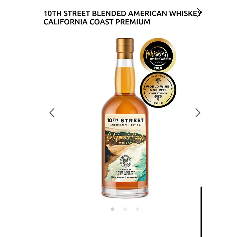 10th Street Blended American Whiskey California Coast Premium 84
