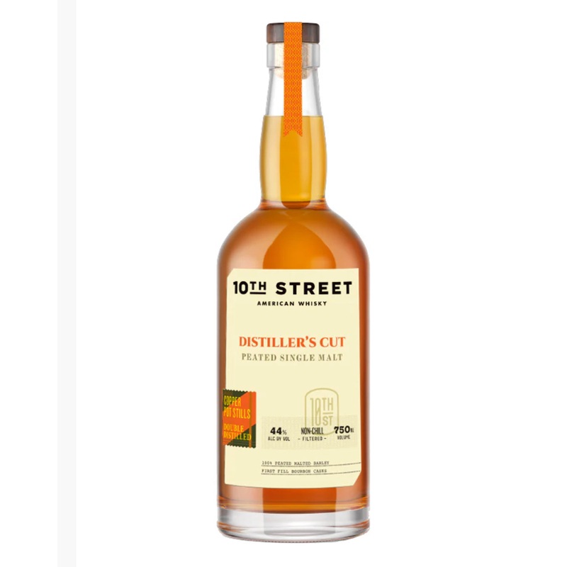 10th Street Single Malt Whiskey Peated Cask Strength Port Casks 116.4