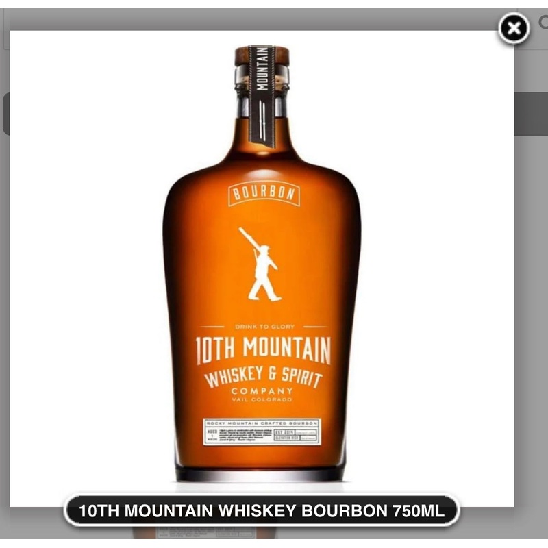 10TH MOUNTAIN WHISKEY BOURBON 750ML
