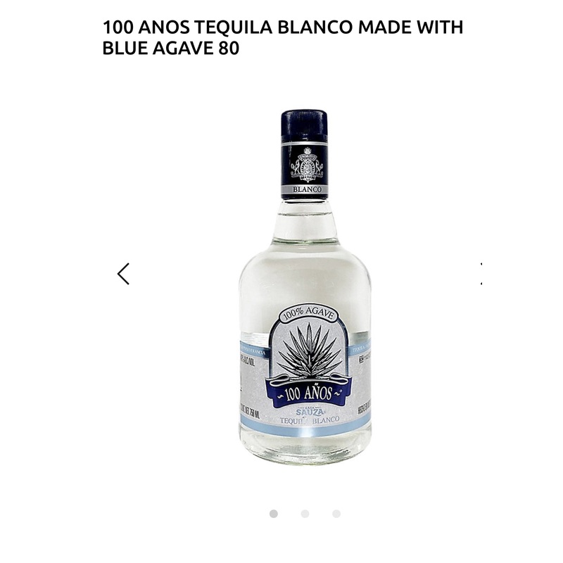 100 Anos Tequila Blanco Made With Blue Agave 80