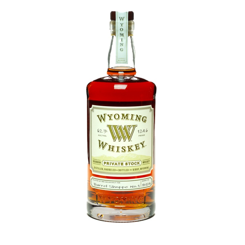 Wyoming Whiskey Private Stock Bourbon Barrel 18-0246 Shoppe Exclusive 124.6 Proof